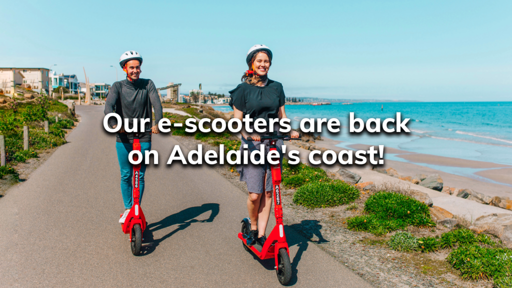 Our escooters are back on Adelaide's coast! Neuron Mobility