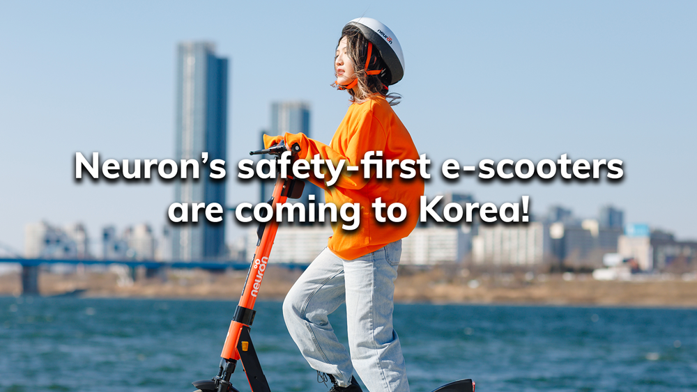 Neuron’s safetyfirst escooters are coming to Korea! Neuron Mobility