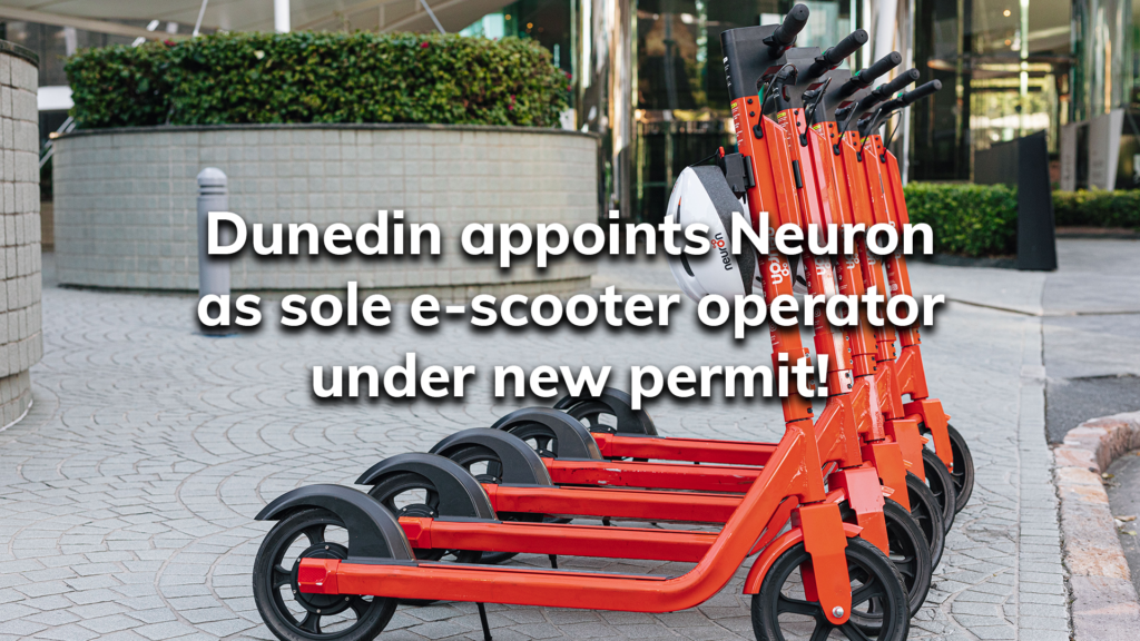 Dunedin appoints Neuron as sole escooter operator under new permit