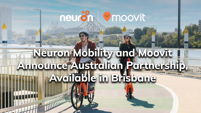 Read more about the article Neuron Mobility and Moovit Announce Australian Partnership, Available in Brisbane