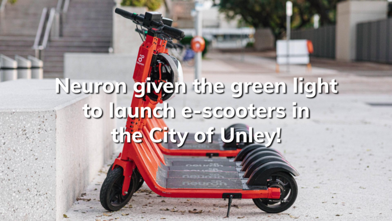 Read more about the article Neuron given the green light to launch e-scooters in the City of Unley!